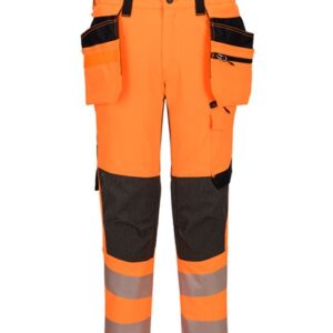 EV448 - EV4 Hi-Vis stretch broek met afneembare holsterzak klasse 2