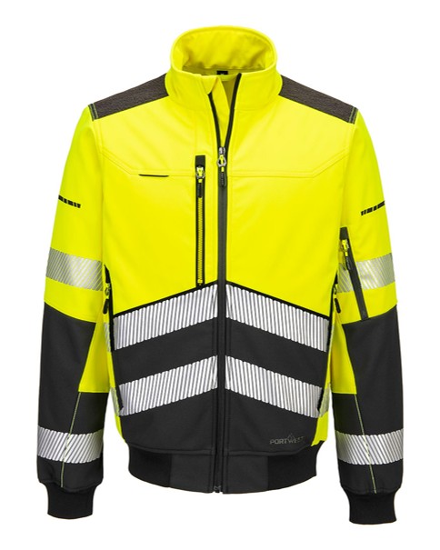 EV468 - EV4 Hi-Vis softshell bomberjack (3L) - Afbeelding 4
