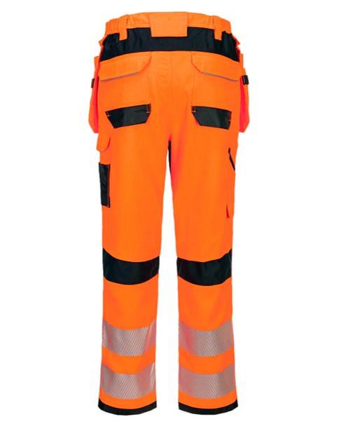 FR415 - PW3 Vlamvertragende Modaflame Hi-Vis werkbroek met holsterzakken - Afbeelding 2