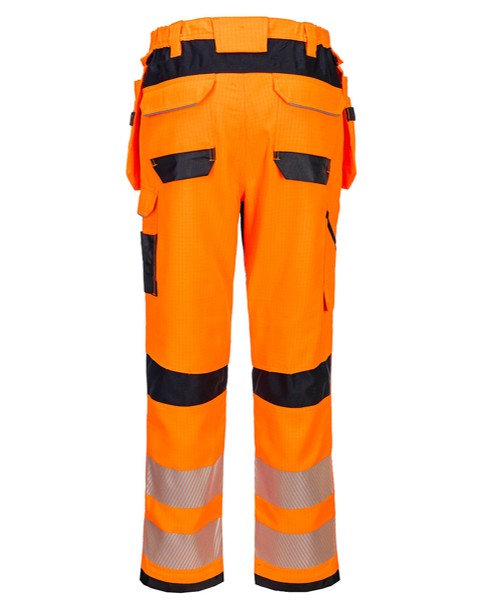 FR415 - PW3 Vlamvertragende Modaflame Hi-Vis werkbroek met holsterzakken - Afbeelding 4