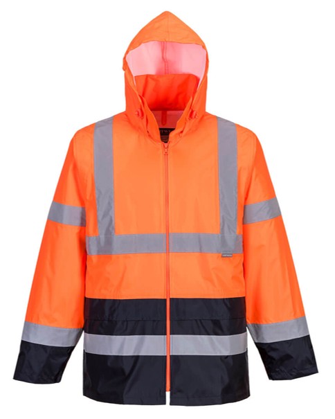 H443 - Hi-Vis Klassiek Tweekleuren Regenjack
