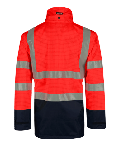 Hedland Vlamvertragende, antistatische high-vis regenjas - Afbeelding 6