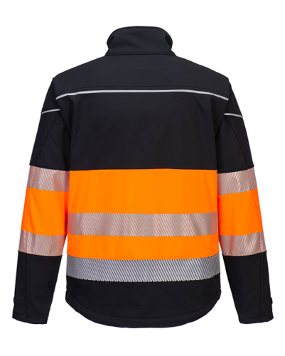 PW375 - PW3 Hi-Vis Softshell jack (3L) Klasse 1 - Afbeelding 2