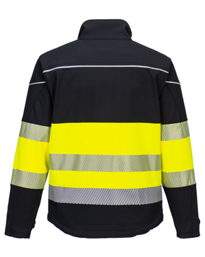 PW375 - PW3 Hi-Vis Softshell jack (3L) Klasse 1 - Afbeelding 3