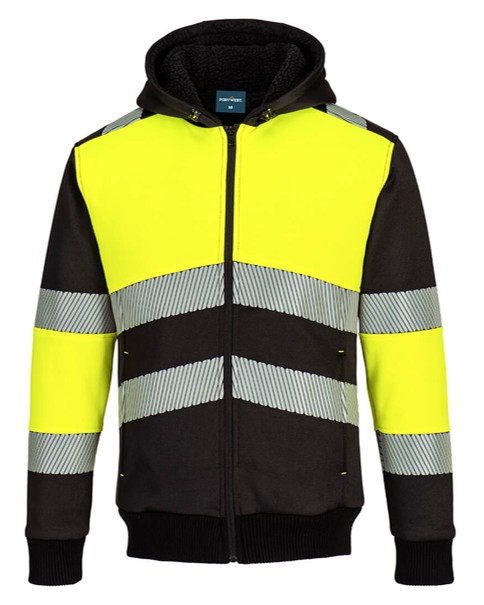 PW377 - PW3 Klasse 1 Winterhoodie met rits - Afbeelding 4