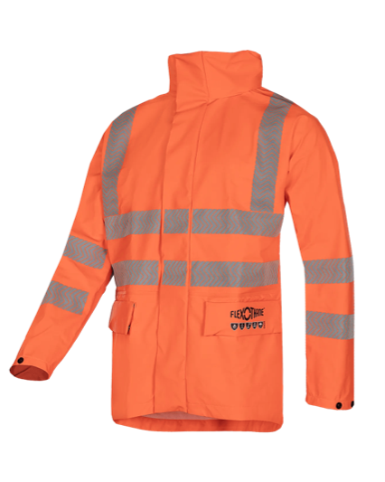 Wilkie Vlamvertragende, antistatische high-vis regenjas