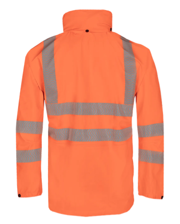 Wilkie Vlamvertragende, antistatische high-vis regenjas - Afbeelding 2